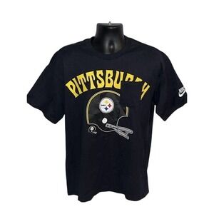 Pittsburgh Steelers Nike Black Pocket T Shirt NFL Football Tee Men's L NWT